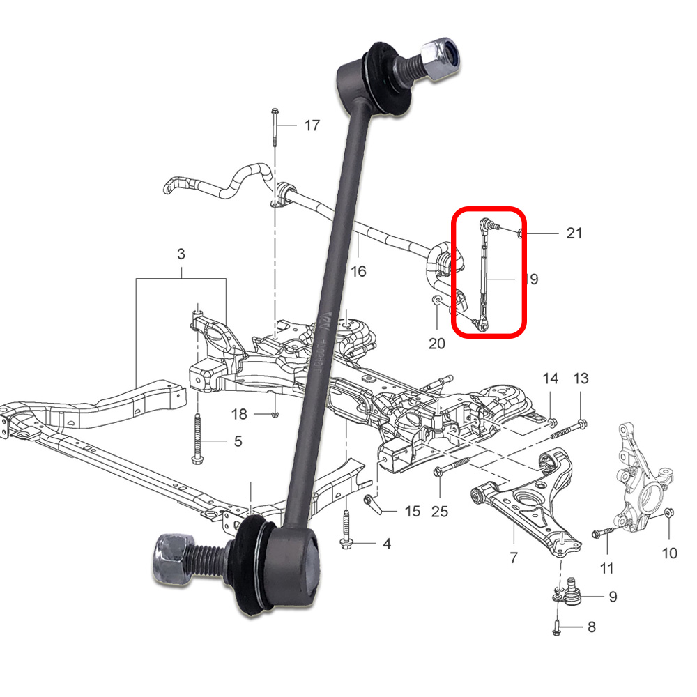 Motorcycle Gear Near Me - Vorderer Stabilisator-Verbindungsstange L/R für CHEVROLET TRAX