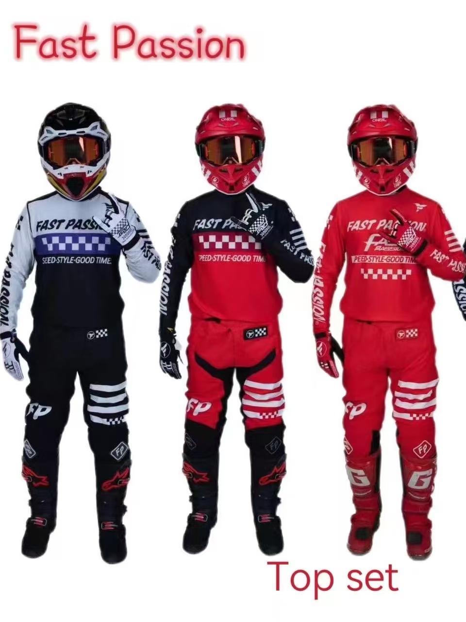 Motorcycle Gear Sale - 2025, Fastpassion für Fox, Motocross-Ausrüstungsset, Top-Shift,