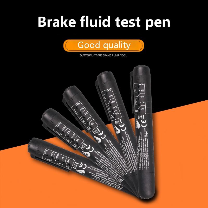 Motorcycle Gear Testing - Bremsflüssigkeits-Teststift mit 5 Stufen, LED-Anzeige, Bremsflüssigkeitstester