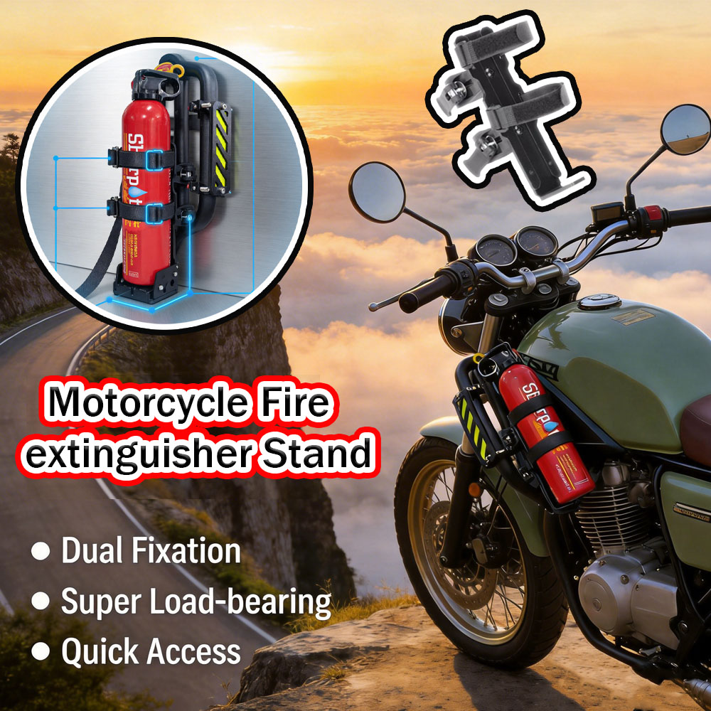 Motorcycle Gear Holder - Universeller Halter für Feuerlöschprodukte für Motorrad-Outdoor-Ausrüstung,