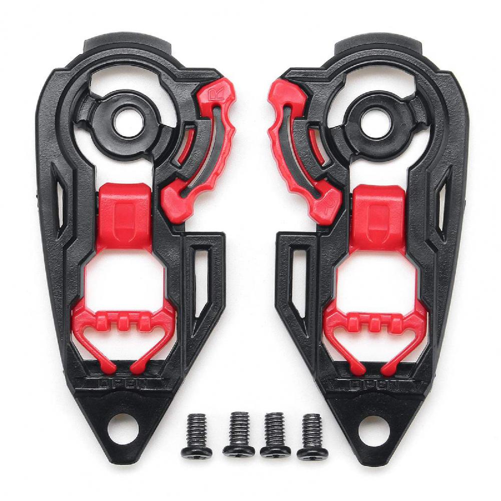 Motorcycle Gear Holder - 1 Paar Schild-Grundplatte, kompakte Motorradhelm-Visier-Schild-Getriebe-Grundplatte, Linsenhalter