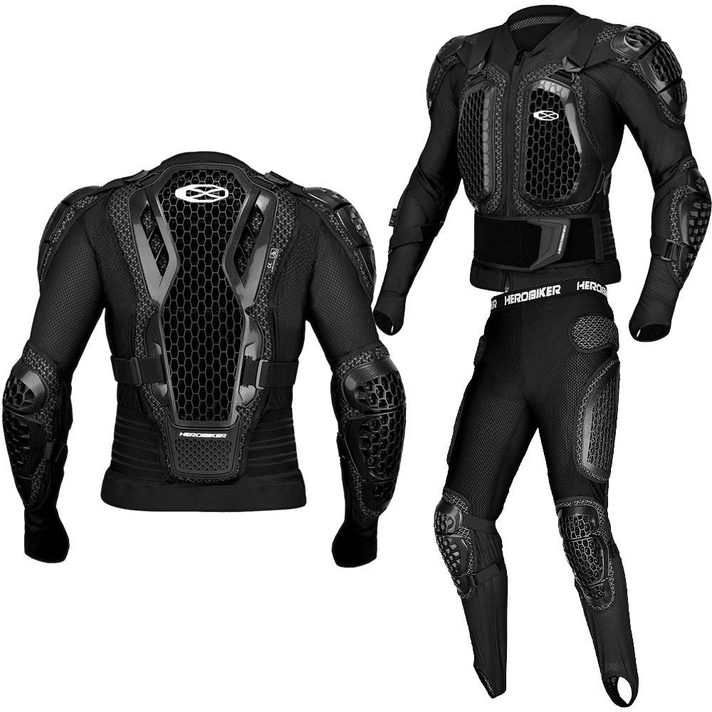 Motorcycle Gear Jacket And Pants - Motocross-Schutzkleidung Off-Road Sturzschutz Motorrad-Schutzausrüstung Anti-Crash Brust-
