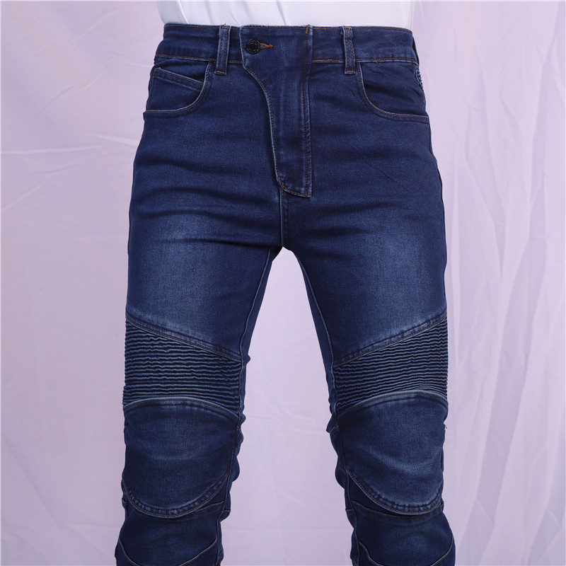Männer Jeans Stickerei Motorra – Motorcycle Gear Testing Bewertung und Preis