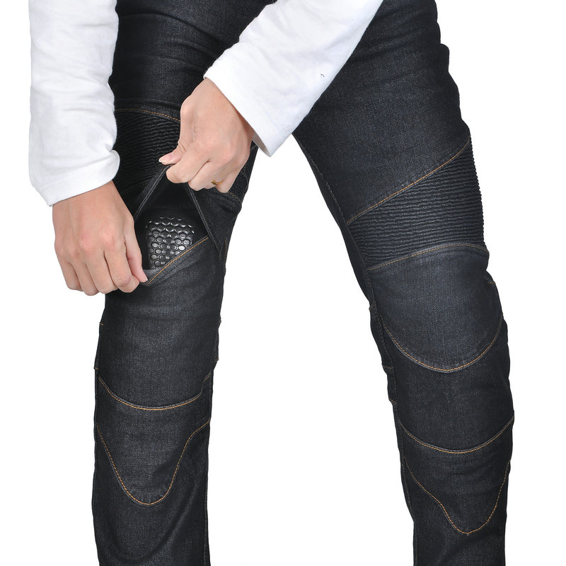 Männer Jeans Stickerei Motorra – Motorcycle Gear Testing Bewertung und Preis