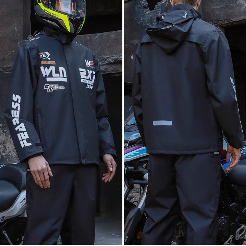Herren-Motorrad-Regenmantel-An – Motorcycle Gear White Bewertung und Preis