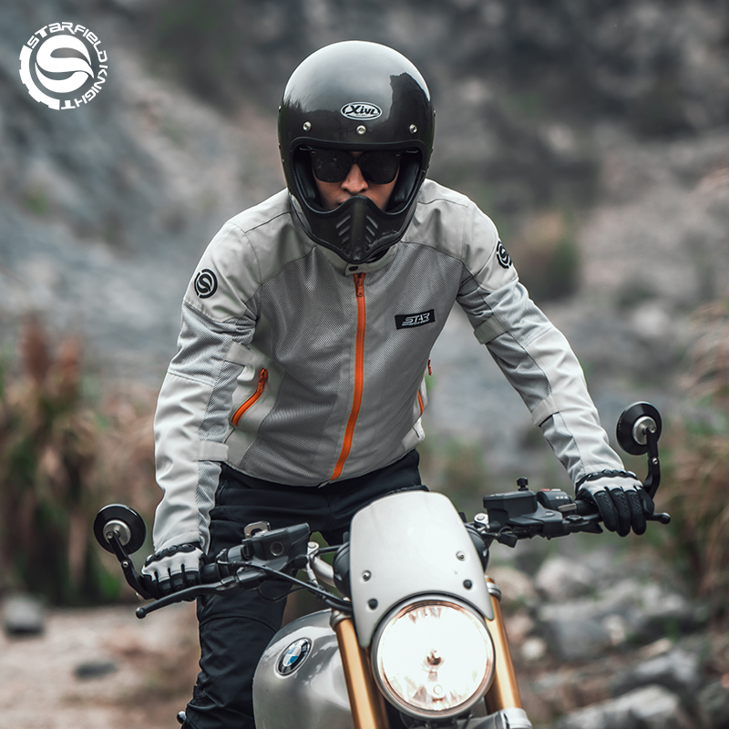 SFK Grau-weiße Motorradjacke f – Motorcycle Gear White Bewertung und Preis