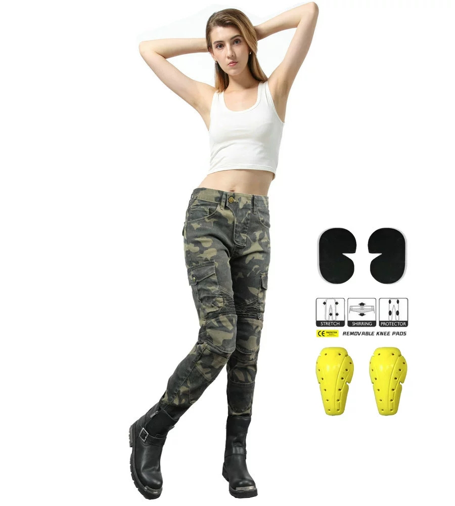 Frauen Jeans Camouflage Motorr – Motorcycle Gear Testing Bewertung und Preis
