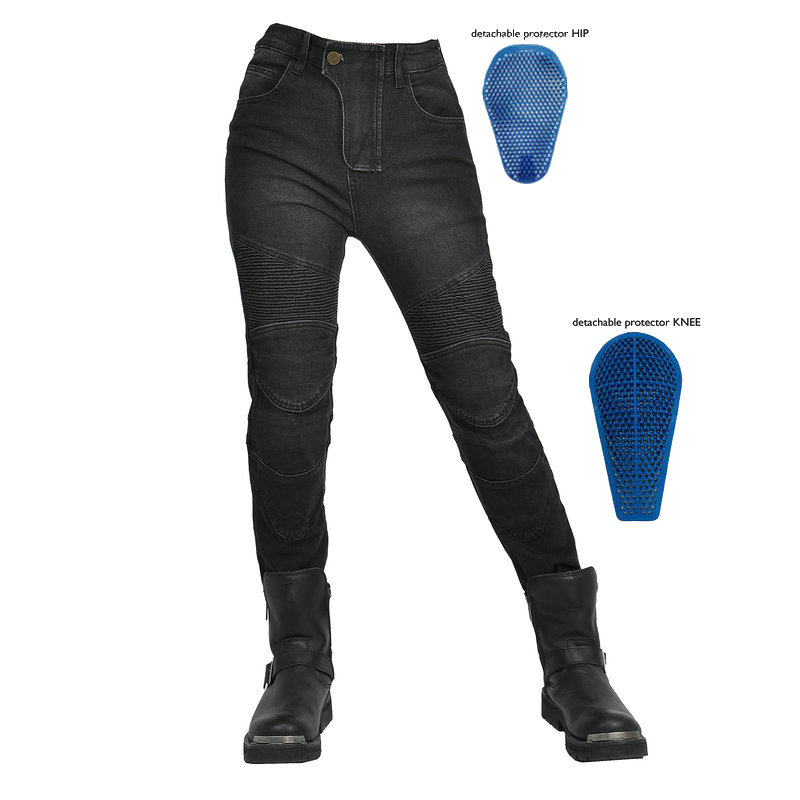 Frauen Jeans Stickerei Motorra – Motorcycle Gear Testing Bewertung und Preis