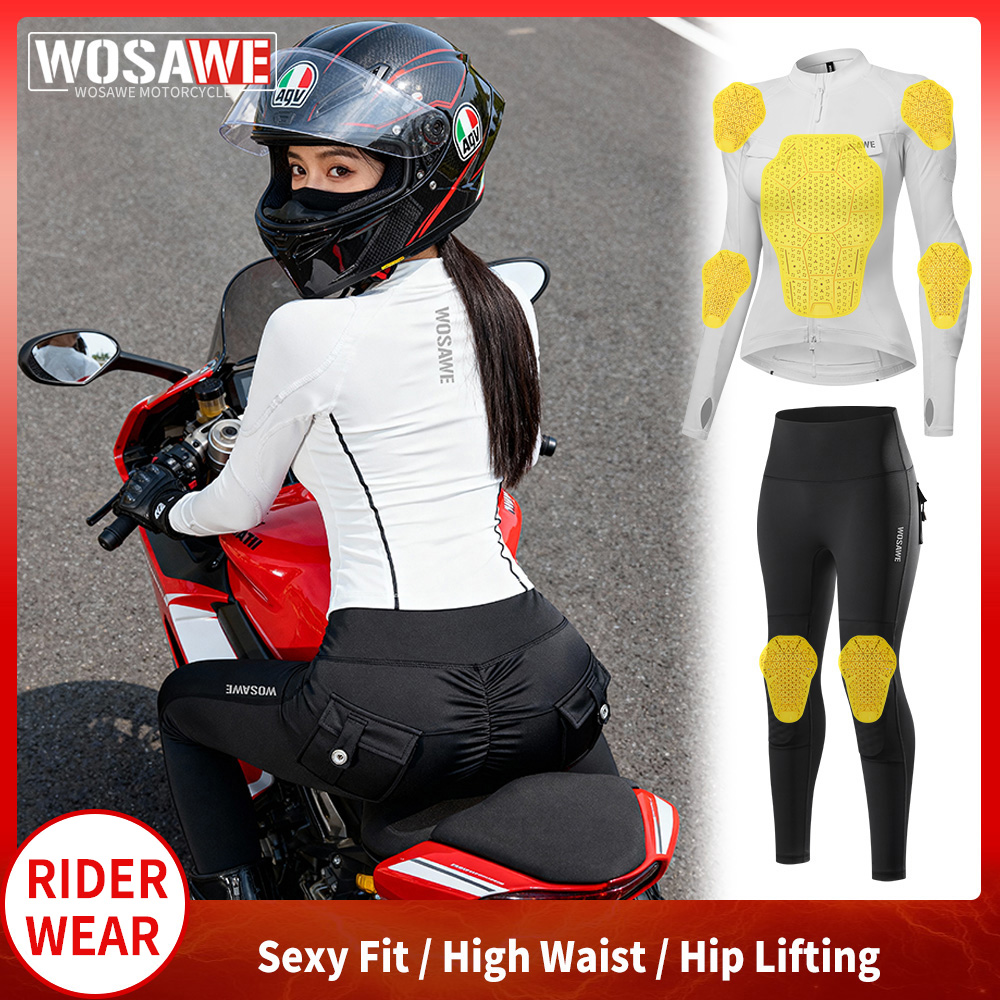WOSAWE Damen Motorradjacke und – Motorcycle Gear Jacket And Pants Bewertung und Preis